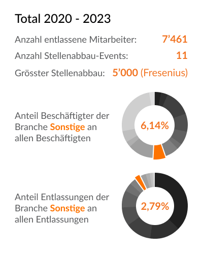 Branchen-Details (Beschäftigten & Entlassungen) - Sonstige - Deutschland