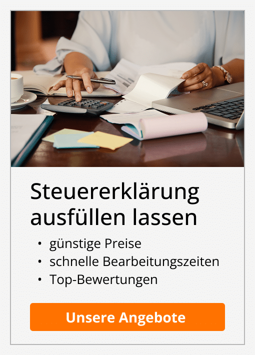 Steuererklärung ausfüllen lassen. Günstige Preise, schnelle Bearbeitungszeiten, Top-Bewertungen. Zu unseren Angeboten.