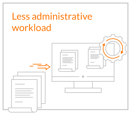 Less administrative workload