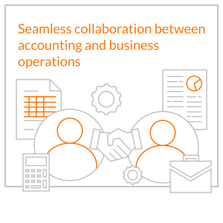 Seamless collaboration between accounting and business operations Seamless collaboration between accounting and business operations